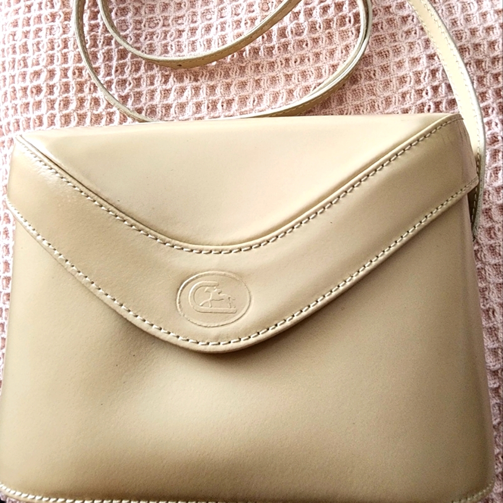 Elegant Vintage Cristian Marcucci Italian Leather Shoulder Bag